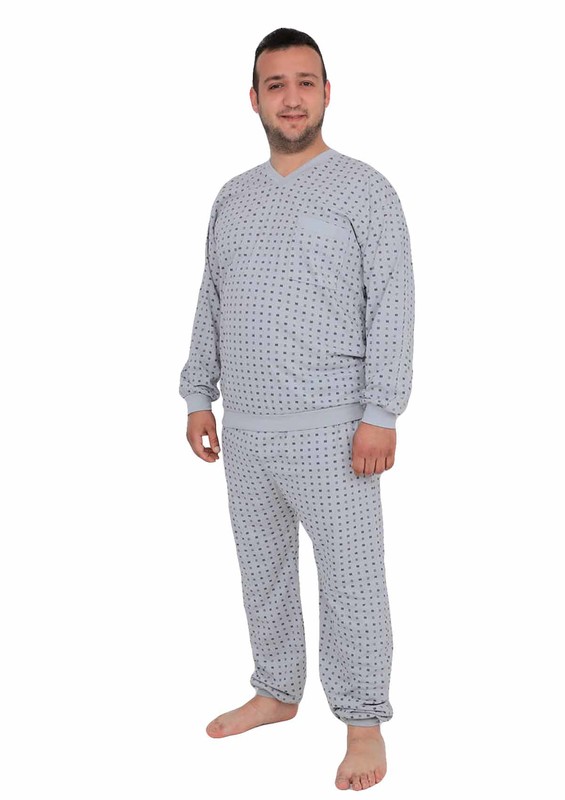 İtan Pijama Takımı 347 | Gri - Thumbnail
