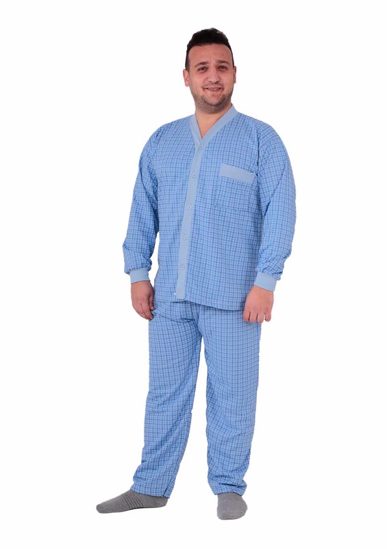 İtan Pijama Takımı 359 | Mavi - Thumbnail