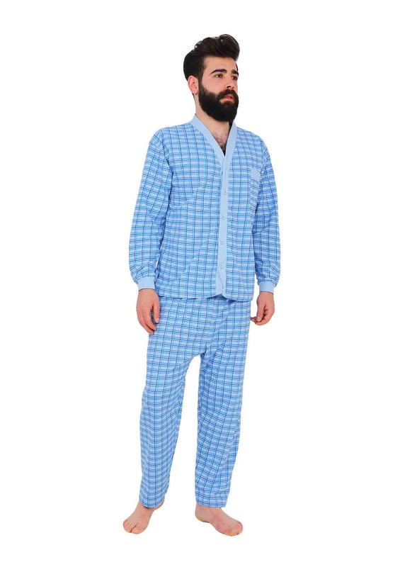 İtan Pijama Takımı 358 | Mavi - Thumbnail