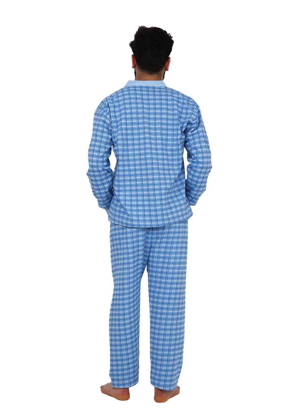 İtan Pijama Takımı 358 | Mavi - Thumbnail