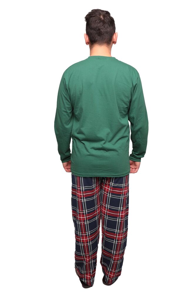 Uzun Kollu Erkek Pijama Takımı 5206 | Yeşil