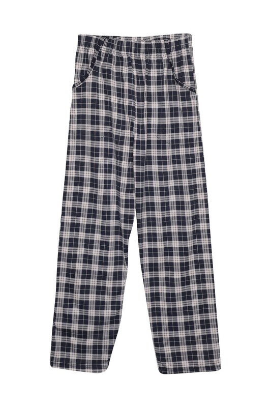 Uzun Kollu Erkek Pijama Takımı 5101 | Gri - Thumbnail