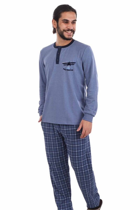 Rolypoly Pijama Takımı 3108 | İndigo - Thumbnail