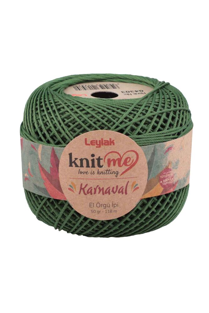 Knit me Karnaval El Örgü İpi Yeşil 04303 50 gr.
