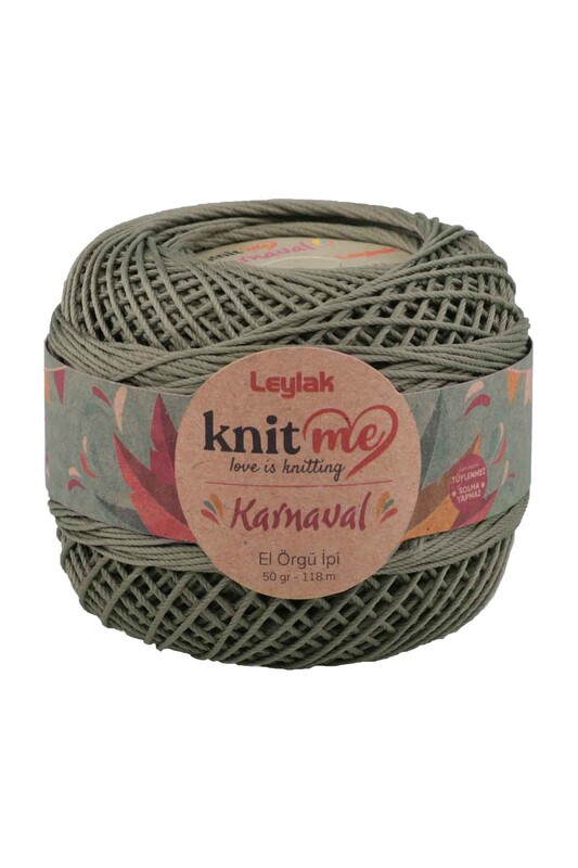 LEYLAK - Knit me Karnaval El Örgü İpi Pastel Yeşil 01241 50 gr.