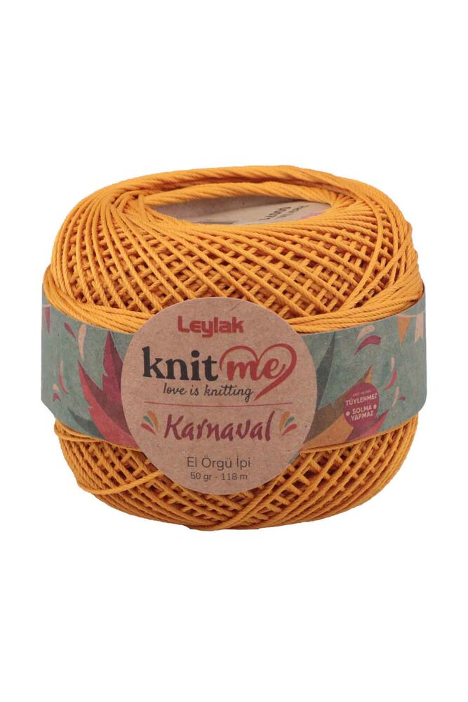 Knit me Karnaval El Örgü İpi Hardal Sarı 00071 50 gr.