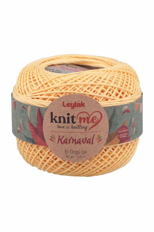 LEYLAK - Knit me Karnaval El Örgü İpi Açık Sarı 01806 50 gr.