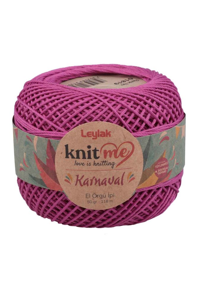 Knit me Karnaval El Örgü İpi Koyu Mor 01819 50 gr.