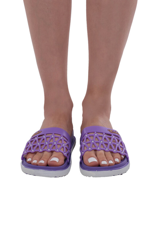 Тапочки Calx с бусинами 1133/пурпурный - Thumbnail