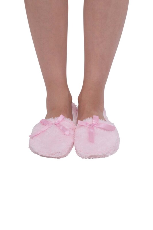 Махровые носки SIMISSO с бантиком 041/розовый - Thumbnail