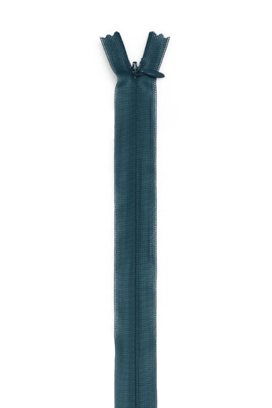 SİMİSSO - Gizli Elbise Fermuarı 02 Petrol Mavi 50 cm