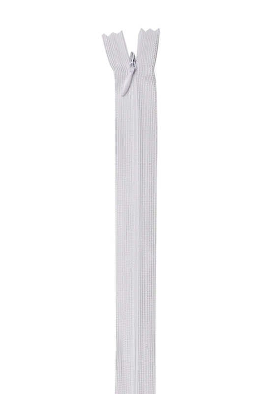 SİMİSSO - Gizli Elbise Fermuarı 08 Beyaz 50 cm