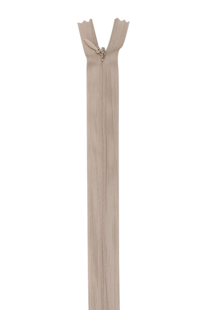Gizli Elbise Fermuarı 12 Bej 50 cm