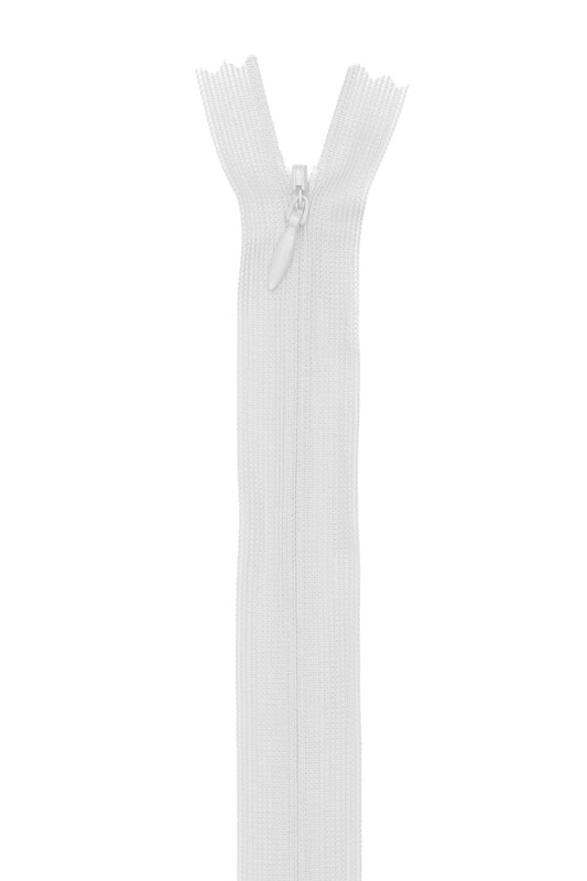 SİMİSSO - Gizli Etek Fermuarı 16 Beyaz 20 cm