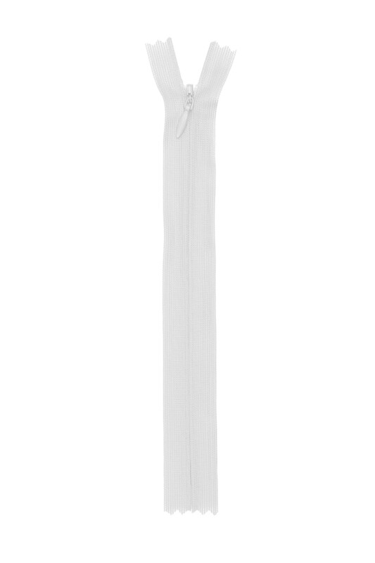 Gizli Etek Fermuarı 16 Beyaz 20 cm - Thumbnail