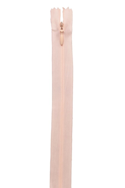 SİMİSSO - Gizli Elbise Fermuarı 16 Somon 50 cm