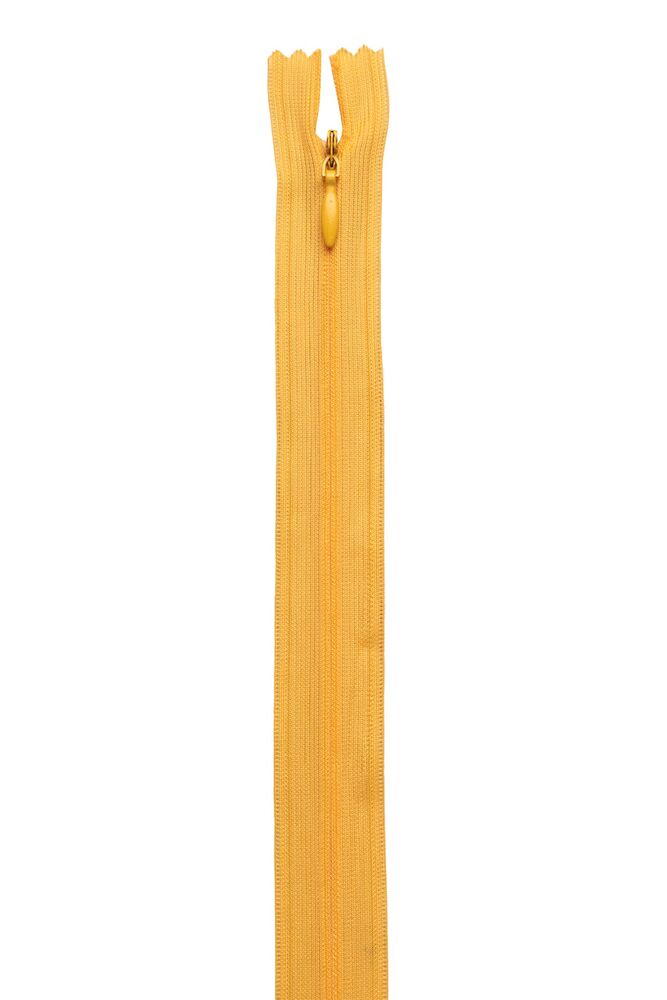 Gizli Elbise Fermuarı 20 Sarı 50 cm