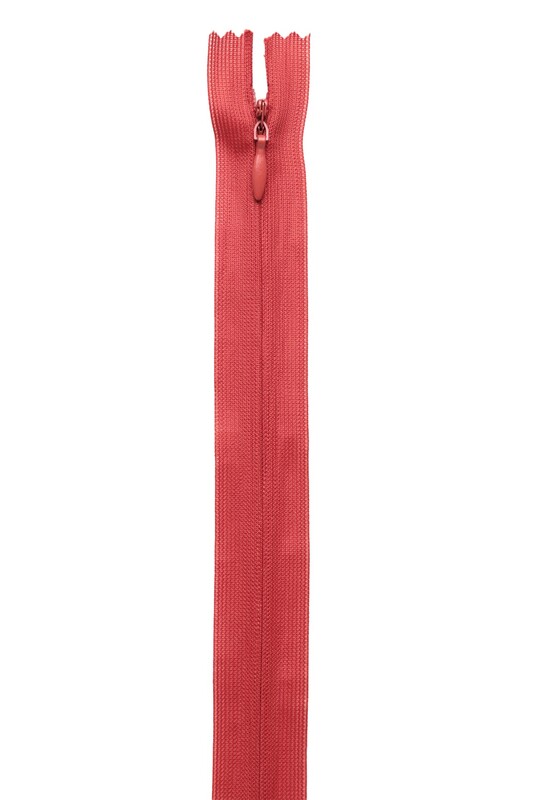 SİMİSSO - Gizli Elbise Fermuarı 28 Kiremit 50 cm