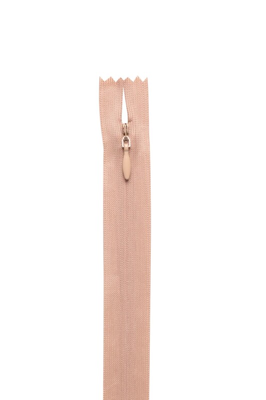 SİMİSSO - Gizli Elbise Fermuarı 34 Vizon 50 cm