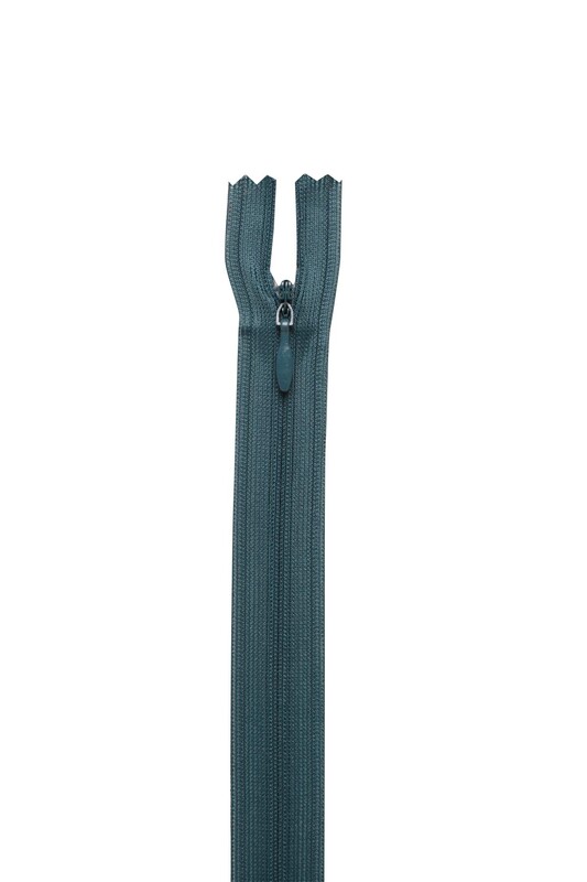 SİMİSSO - Gizli Elbise Fermuarı 37 Petrol Yeşil 50 cm