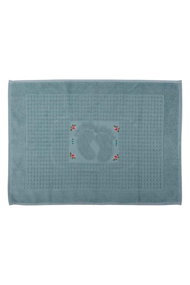 Embroidered Foot Towel 50*70 cm | Sea Green