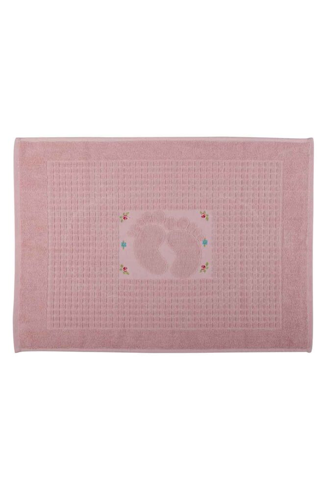 Embroidered Foot Towel 50*70 cm | Pink