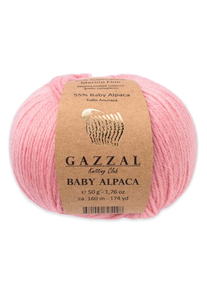 Пряжа Gazzal Baby Alpaca 50 г./Розовый 46007