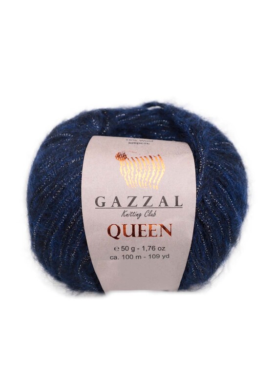 Gazzal - Пряжа Gazzal Queen /Синий 7339