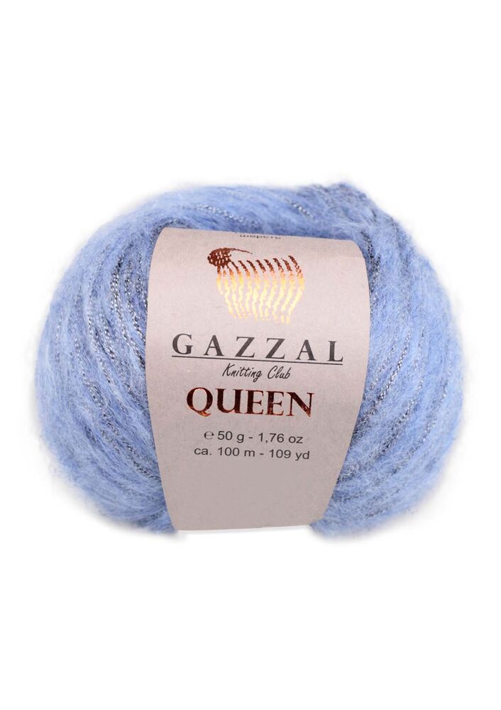 Пряжа Gazzal Queen /Морозный голубой 7337