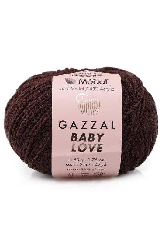 Gazzal - Пряжа Gazzal Baby Love/Тёмно-коричневый 1635