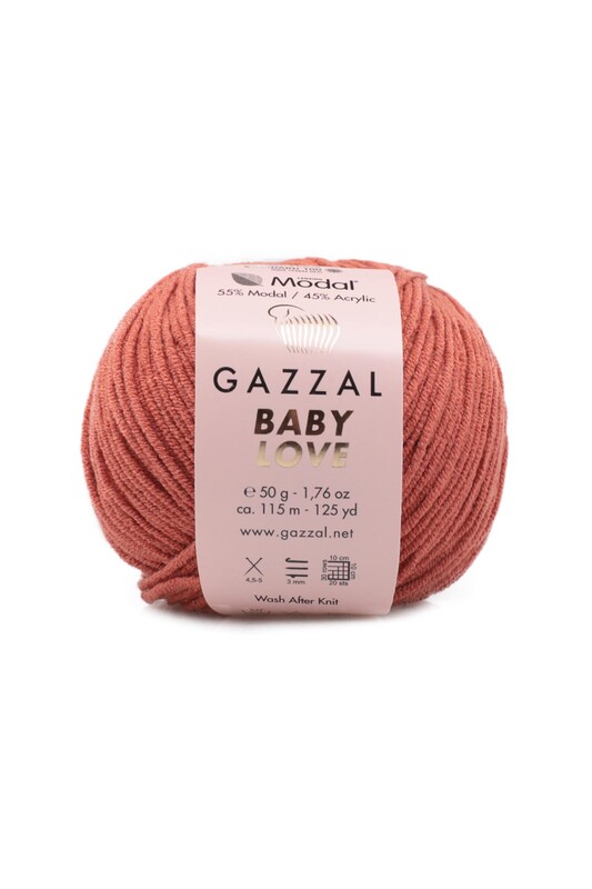 Gazzal - Пряжа Gazzal Baby Love/Кораллово-оранжевый 1642