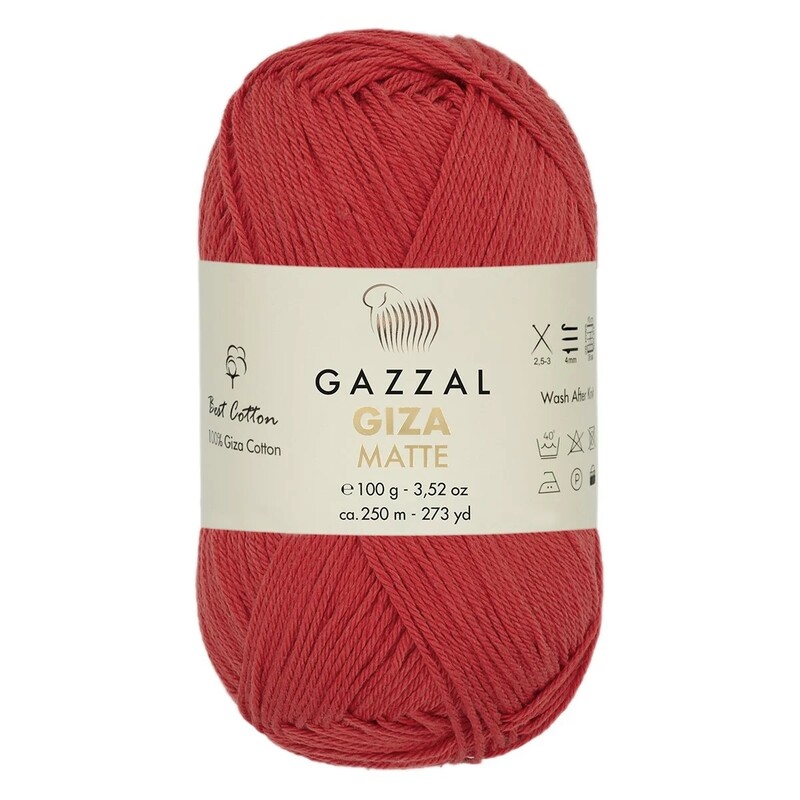 Gazzal - Пряжа Gazzal Giza Matte/Красный 5566