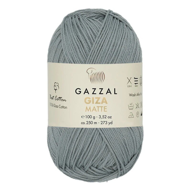 Gazzal - Пряжа Gazzal Giza Matte/Светло-серый 5554