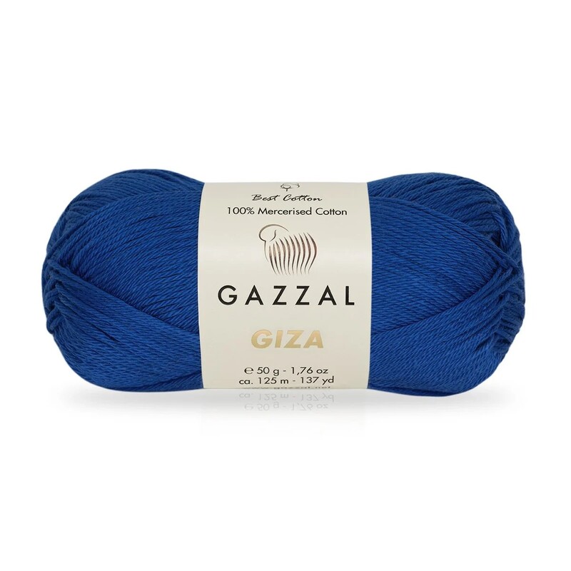 Gazzal - Пряжа Gazzal Giza 50 г./Классический синий 2478