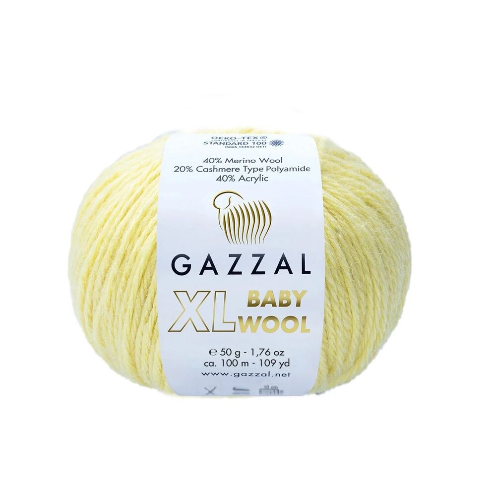 Gazzal Baby Wool XL El Örgü İpi | Kanarya 833