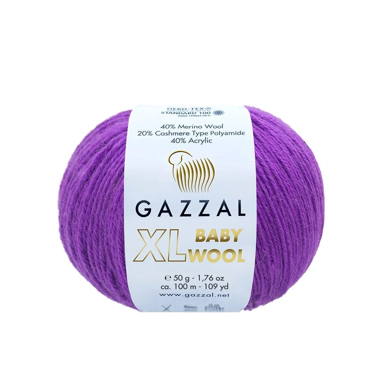 Gazzal - Gazzal Baby Wool XL El Örgü İpi | Menekşe 815