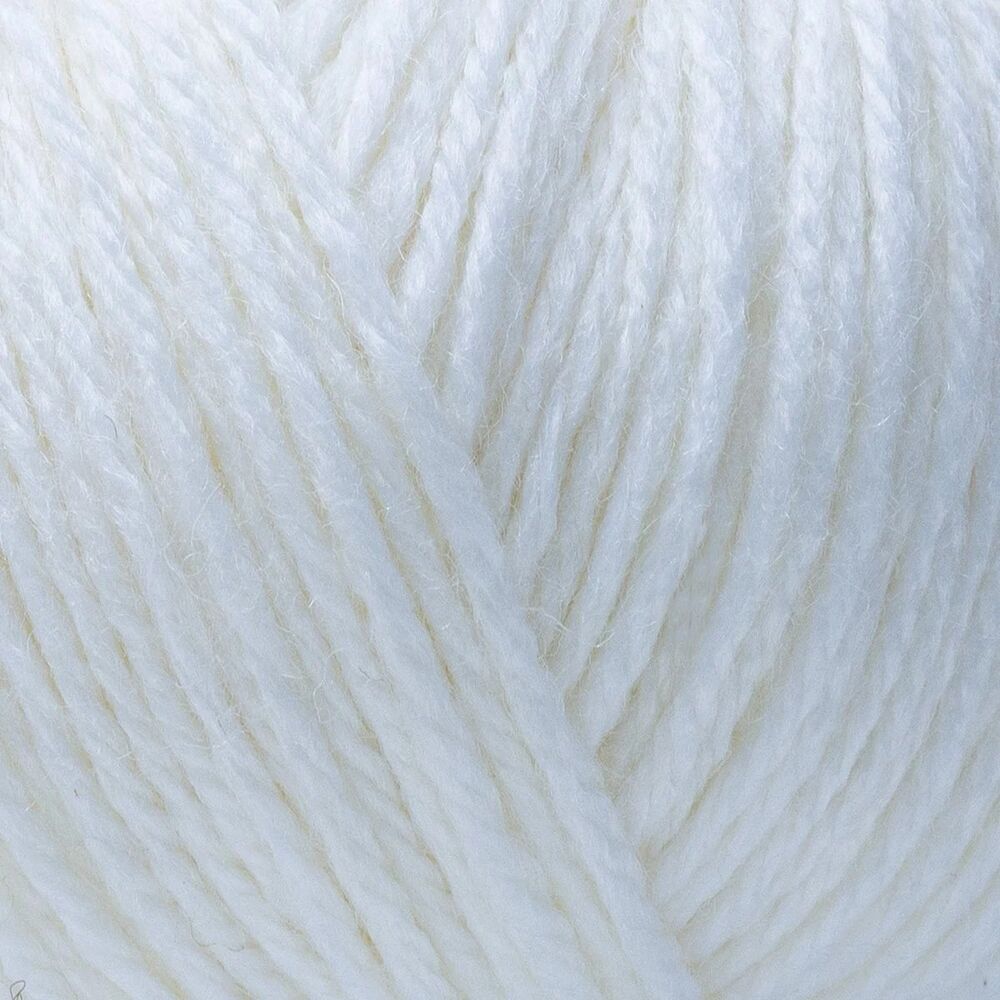 Gazzal Baby Wool XL El Örgü İpi | Parlak Beyaz 801