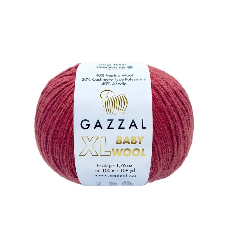 Gazzal - Gazzal Baby Wool XL El Örgü İpi | Biber Kırmızı 816