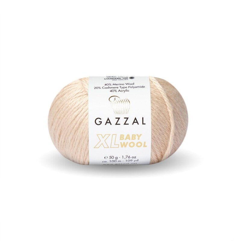 Gazzal - Gazzal Baby Wool XL El Örgü İpi | Bej 839
