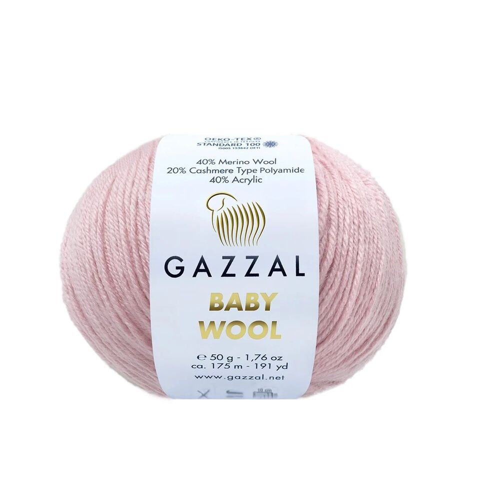 Пряжа Gazzal Baby Wool /Светло-розовый 836