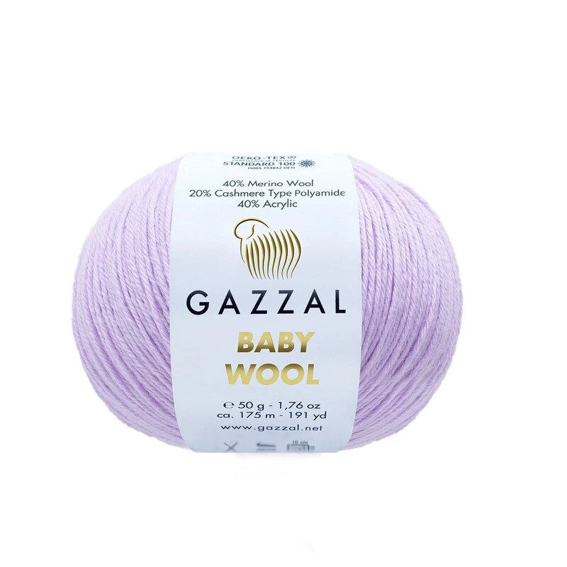 Gazzal - Пряжа Gazzal Baby Wool /Розовая лаванда 823