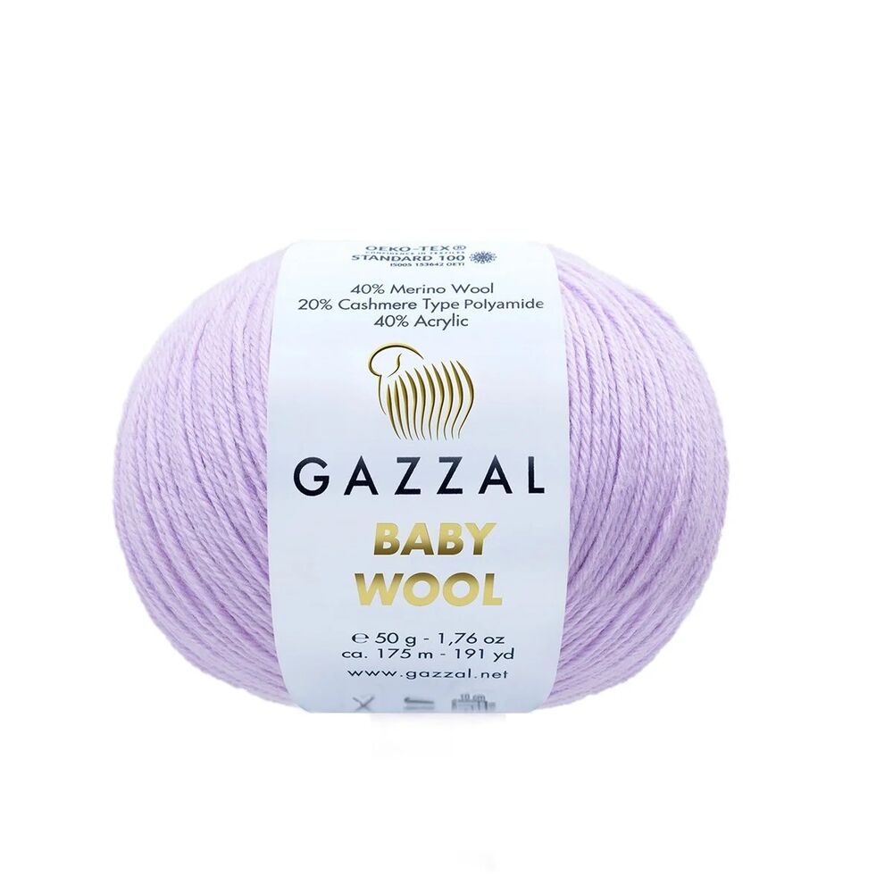 Пряжа Gazzal Baby Wool /Розовая лаванда 823