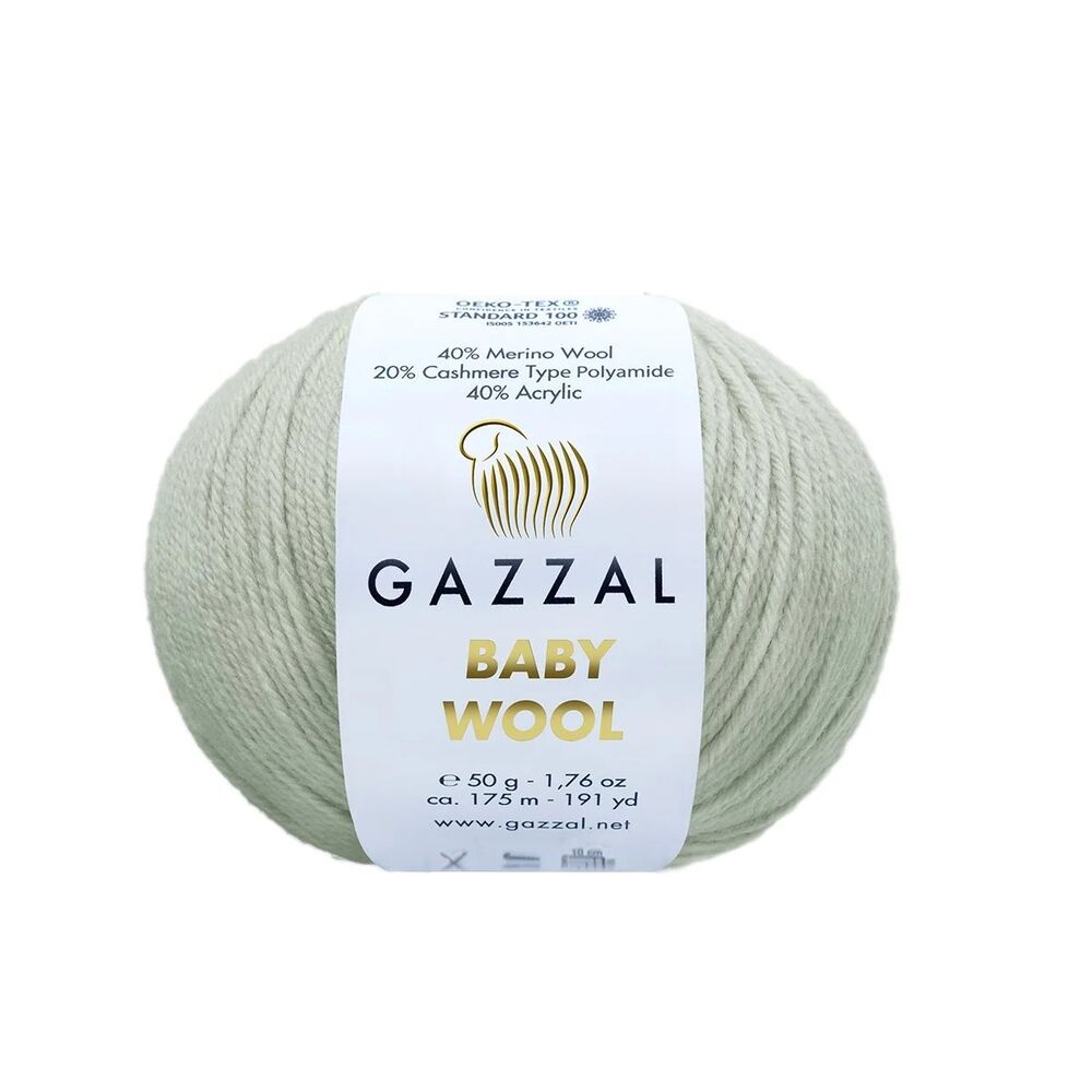 Пряжа Gazzal Baby Wool /Светло-серый 817