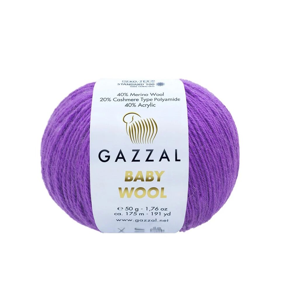 Пряжа Gazzal Baby Wool /Фиолетовый 815