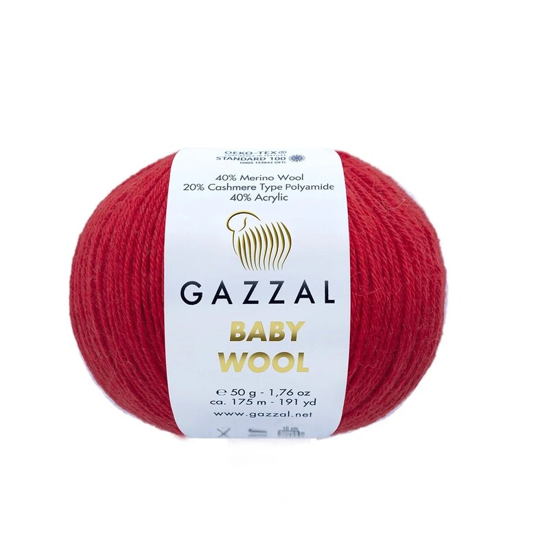 Gazzal - Пряжа Gazzal Baby Wool /Красный 811