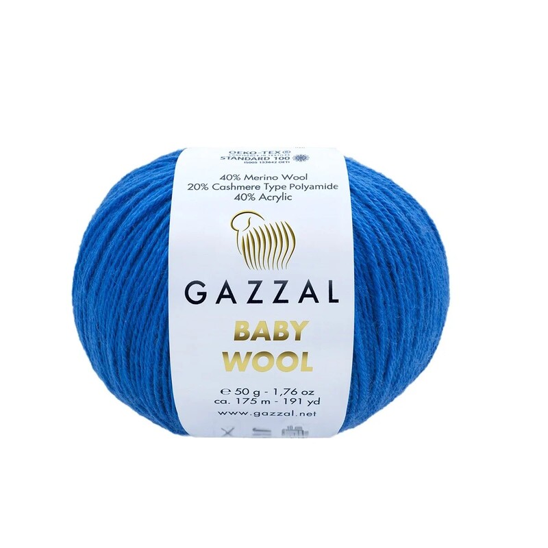 Gazzal - Пряжа Gazzal Baby Wool /Синий 802