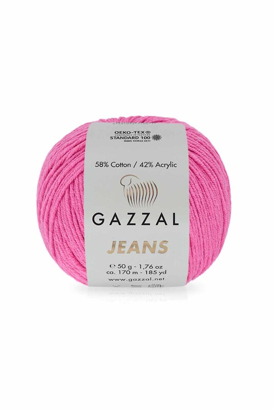 Gazzal - Пряжа Gazzal Jeans /Розовая азалия 1135