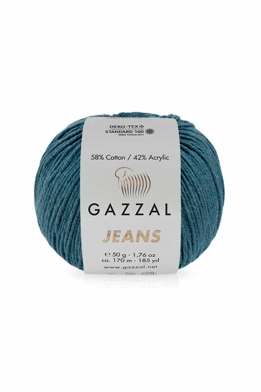 Пряжа Gazzal Jeans / Угольно-голубой 1131 - Thumbnail