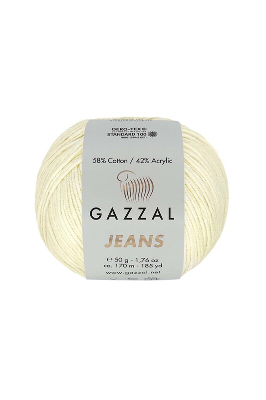 Пряжа Gazzal Jeans /Молочный 1120 - Thumbnail