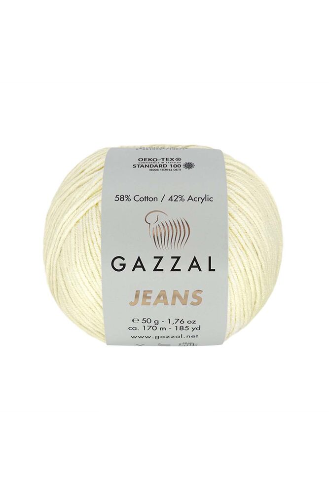 Пряжа Gazzal Jeans /Молочный 1120
